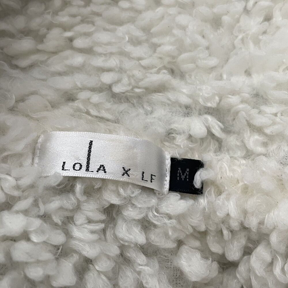 lola x LF faux fur Velour crop jacket Size M - Picture 5 of 6